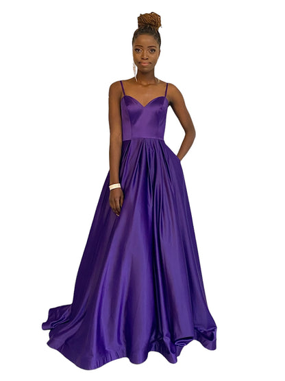 LONG PURPLE GOWN