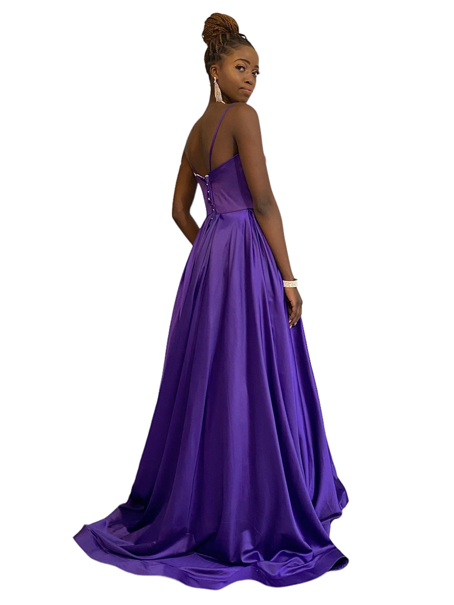 LONG PURPLE GOWN